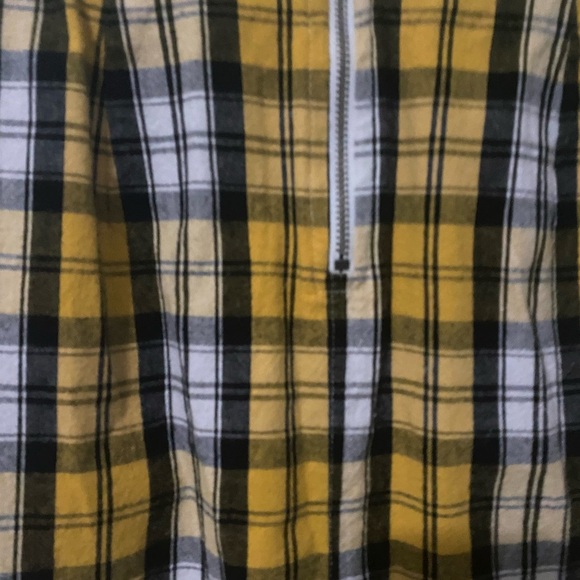 Hollister Clueless Checkered Yellow Plaid High Waist Mini Y2K Preppy Skirt XS - Picture 11 of 12